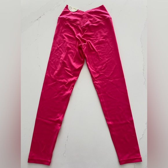 Aerie Offline Hi-Rise Crossover Real Me 7/8 Leggings, Solar Pink, Medium, NWT - Picture 3 of 7
